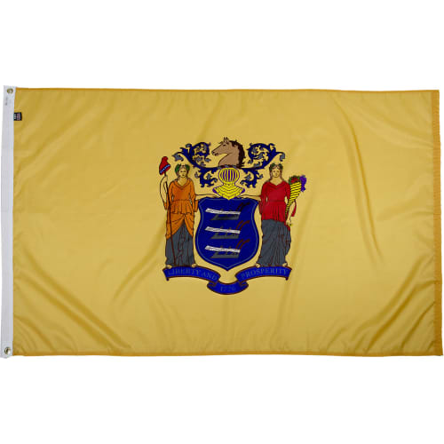 Bandera de Estado Flag,New Jersey, 4' x 6'